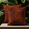 Red Golden Mandala Bohemian Pillowcase Modern Home Bedroom Living Room Decor