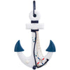 Handcrafted Nautical Ship Wheel Coastal Wall Hanging Boat Anchor Decor Ornament