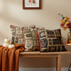 White Mughal Floral Botanical Tapestry Throw Pillow Covers Cottage Style Decorative