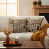 White Mughal Floral Botanical Tapestry Throw Pillow Covers Cottage Style Decorative