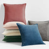 Dark Grey Velvet Throw Pillow Cover with Insert Decorative Cushion Fancy
