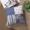 Bohemian Denim Blue Throw Pillow Covers Elegant Two Piece Bedding Set