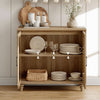 Distressed Oak Farmhouse Executive Desk With Glass