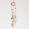 Golden Lace Dream Catcher with Bells Feathers Nursery Wall Hanging Decor