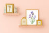 Watercolor Florals Art Print, Framed (12" x 16")