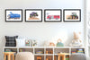Humongous Trucks Art Print, Framed (16" x 12")