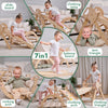 4in1 Montessori Climbing Set: Pikler Triangle, Arch, Slide Board, and Cushion for Toddlers (1–3 Years)