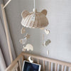 Wooden Wind Chime Clouds Stars Nursery Wall Hanging Kids Room Decoration
